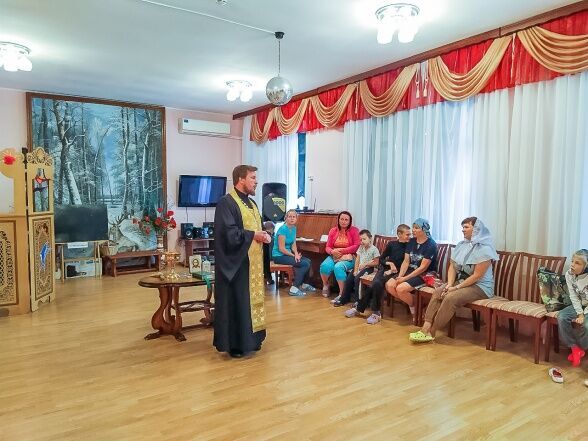 Водосвятный молебен к реабилитационном центре "Коломенский"