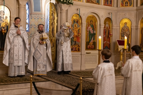 Божественная Литургия в воскресенье, на неделе тридцать первой по Пятидесятнице, по Рождестве Христовом