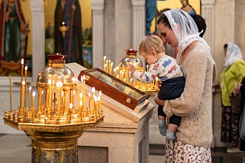 Воскресное богослужение на неделе 9-й по Пятидесятнице, в попразднство Преображения Господня