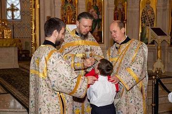 Божественная литургия в воскресенье, на неделе 21-й по Пятидесятнице