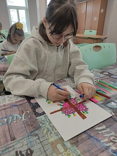 Занятия в Воскресной школе на третьей неделе Великого поста, Крестопоклонная