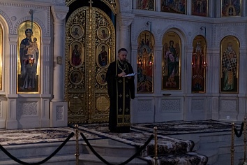 Литургия Преждеосвященных Даров и чтение канона мученику Феодору