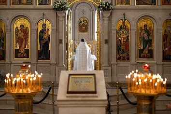 Воскресное богослужение на неделе 9-й по Пятидесятнице, в попразднство Преображения Господня