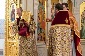 Воскресное богослужение на неделе 5-й по Пасхе, о самаряныне