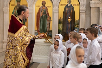 Воскресное богослужение на неделе 5-й по Пасхе, о самаряныне