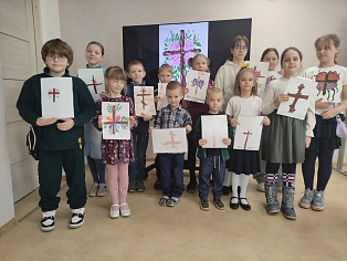 Занятия в Воскресной школе на третьей неделе Великого поста, Крестопоклонная