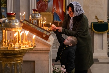 Божественная литургия в воскресенье, на неделе 18-й по Пятидесятнице