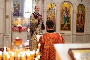 Воскресное богослужение на неделе 5-й по Пасхе, о самаряныне