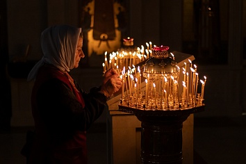 Божественная Литургия в воскресенье, на неделе двадцать пятой по Пятидесятнице