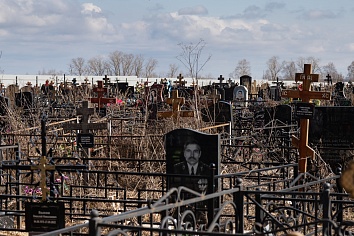 Заупокойная панихида на Новогородищенском кладбище г. Коломна по воинам, погибшим при выполнении задач специальной военной операции