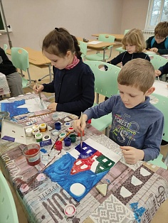 Занятия в Воскресной школе - Совместный труд